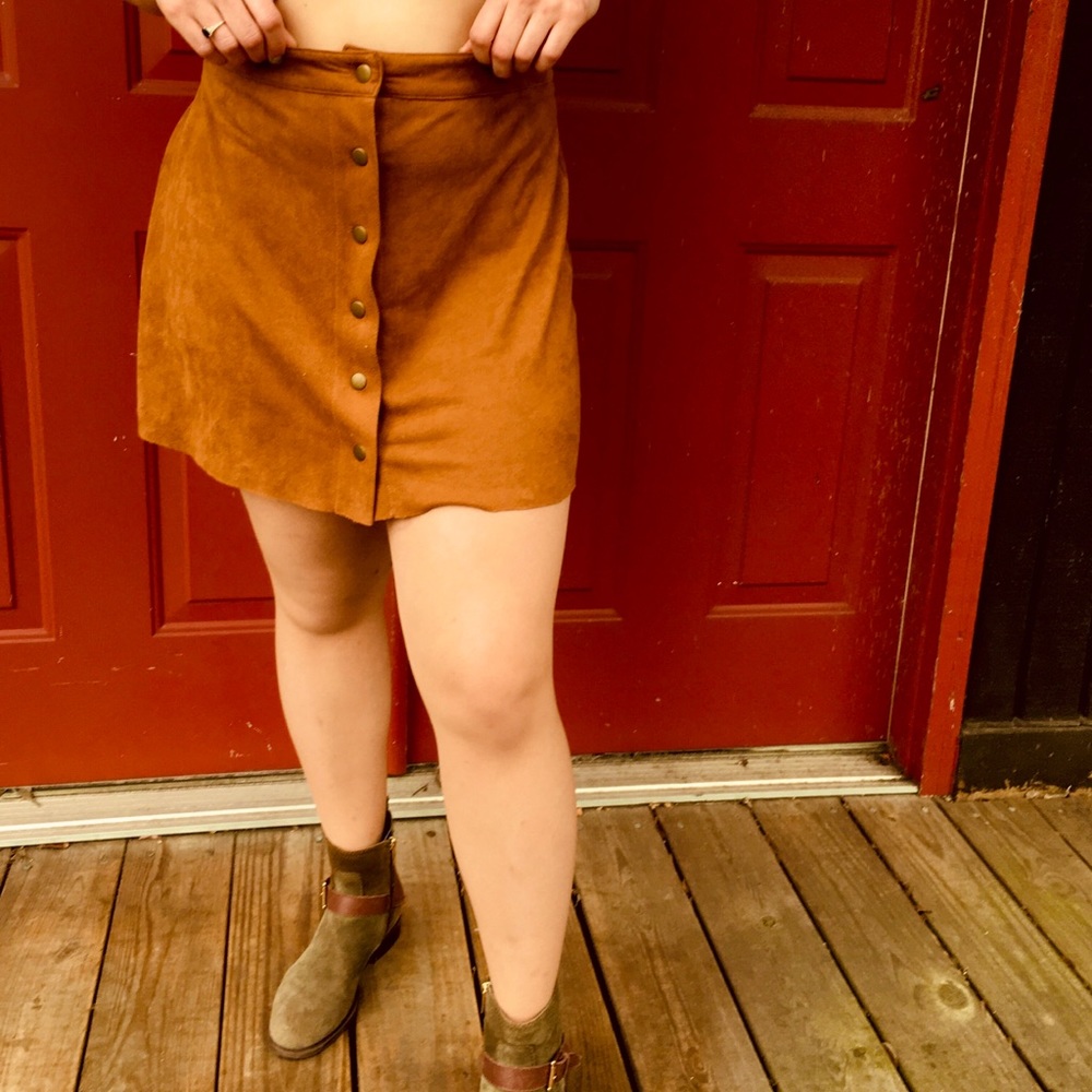 Suede Skirt